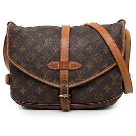 Louis Vuitton Brown Monogram Saumur 30 Marrom