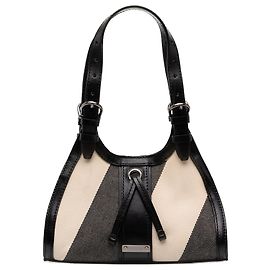 Sac à main Burberry Black Supernova Check Canvas Noir