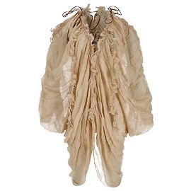 Blusa drapeada Illuminate da Zimmermann em viscose bege Bege
