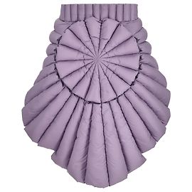Autre Marque Saia midi Raxxy Symmetric Circle Down em poliéster roxo Roxo