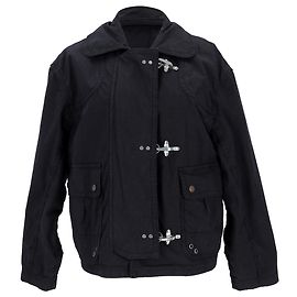 Giacca con tasche applicate Fay in cotone nero Nero