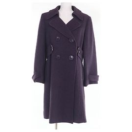 Casaco de lã angorá e cashmere LEONARD FASHION Roxo