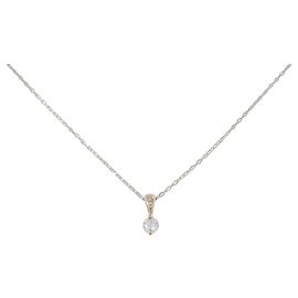 Autre Marque Colar de Ouro Amarelo K10 com Diamantes Dourado