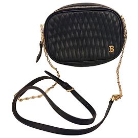 Bally Quilted Leather Shoulder Bag - Black Black Gold hardware
