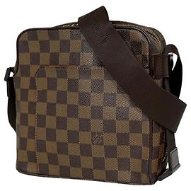 Bolso de hombro Louis Vuitton Olaf PM Castaño