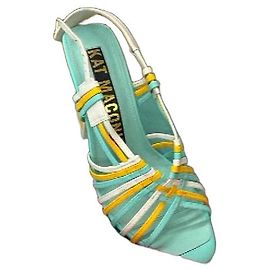 Autre Marque Sandali Kat Maconie 'Sheri' multicolore in pelle Bianco Blu Multicolore Giallo