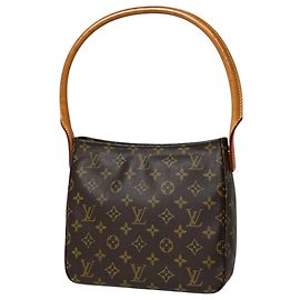 Sac à épaule Louis Vuitton Looping MM Marron