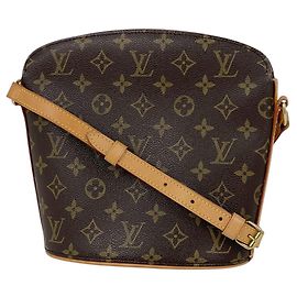 Louis Vuitton Druot Shoulder Bag Brown