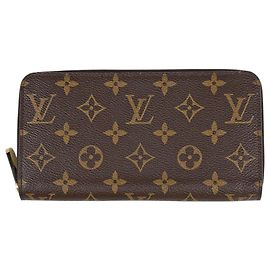 Cartera Zippy Long Monogram Louis Vuitton Castaño