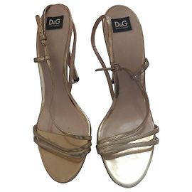 Dolce & Gabbana D&G Women's Sandals Gold Golden