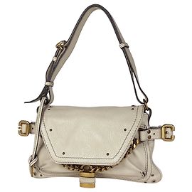 Bolsa de Ombro Chloé Paddington Branco