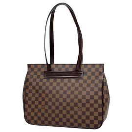 Saco Tote Louis Vuitton Parioli PM Marrom Damier ebene