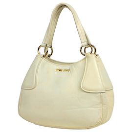 Miu Miu Handbag White Leather White