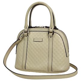 Gucci Microguccissima Leather Handbag White