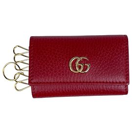 Gucci GG Marmont 6-Ring Key Case Red