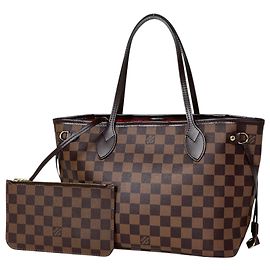 Sac cabas Louis Vuitton Neverfull PM Marron Damier ebène