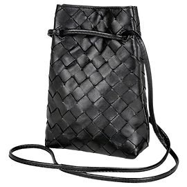 Borsa a tracolla Bottega Veneta in pelle nera Nero