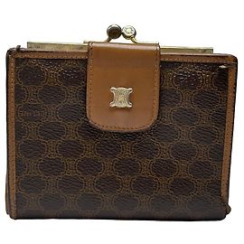 Céline Cartera Vintage Celine Macadam Canvas c. finales de los 80 Marrón Castaño