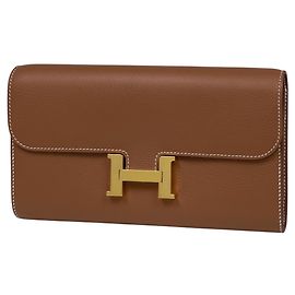 Hermès Cartera Hermes Constance Long To Go Dorado