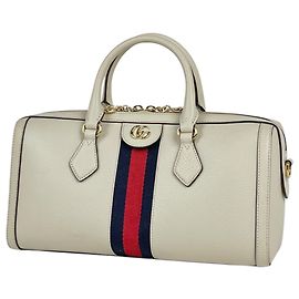 Gucci Ophidia GG Marmont Sherry Line Lederhandtasche Weiß