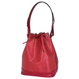 Bolso de hombro Louis Vuitton Noe en Castilian Red Roja
