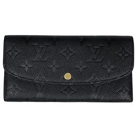 Louis Vuitton Portefeuille Emilie Bi-fold Long Wallet Noir