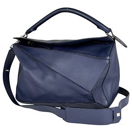 Sac à main Loewe Puzzle Bag Large 2-Way Bleu Marine