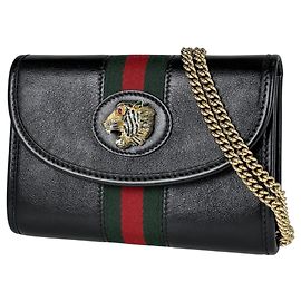 Borsa a tracolla Gucci in pelle nera Nero