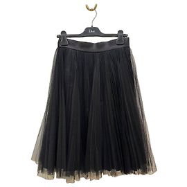 Autre Marque Christian Dior Plisse-Midirock schwarz Sz.38 gebraucht Andere