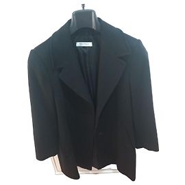 Manteau Max Mara noir en laine Noir