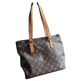 Louis Vuitton Sac Plat Monogram Borsa Marrone Monogramma