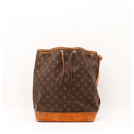 Bolsa Saco Louis Vuitton Monogram Noe em Couro Marrom Marrom
