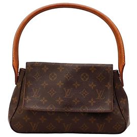 Bolsa de Ombro Louis Vuitton Monogram Canvas Pochette NM Marrom Monograma