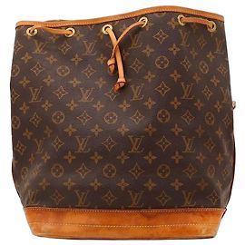 Borsa a Secchiello Louis Vuitton Monogram Noe in Pelle Marrone Marrone