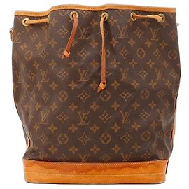 Borsa a Secchiello Louis Vuitton Monogram Noe in Pelle Marrone Marrone Monogramma