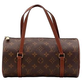 Louis Vuitton Papillon Monogram Canvas Barrel Bag Brown Monogram