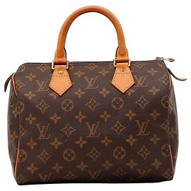Louis Vuitton Speedy 30 Monogram Canvas Handbag Brown Monogram