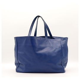 Autre Marque Sac cabas Saint Laurent en cuir bleu Bleu