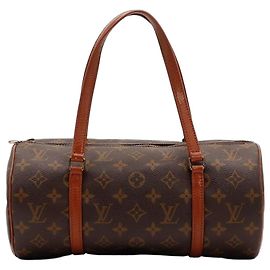 Sac cylindrique Louis Vuitton Papillon Monogram Canvas Marron Monogramme