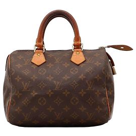 Louis Vuitton Speedy 30 Monogram Canvas Handbag Brown Monogram