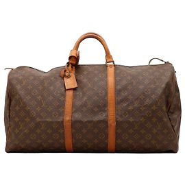 Sac de voyage Louis Vuitton Keepall 55 Monogram Canvas Marron