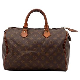 Bolsa de mão Louis Vuitton Speedy 30 Monogram Canvas Brown Marrom Monograma