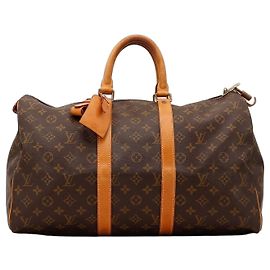 Louis Vuitton Keepall 55 Monogram Canvas Reisetasche Braun Monogramm