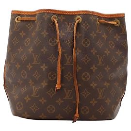 Bolsa Bucket Louis Vuitton Noe Monogram Canvas Marrom