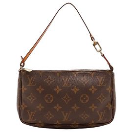 Louis Vuitton Pochette Accessoires Monogram Canvas Brown Handbag Brown Monogram