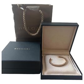Pulsera Bulgari B.zero1 oro rosa y esmalte negro Negro Dorado