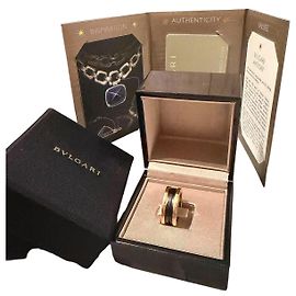 Bulgari Bvlgari B.zero1 Ring 18k Roségold Schwarze Keramik Schwarz Golden