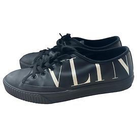 Valentino Garavani VLTN Sneakers Black Leather Black