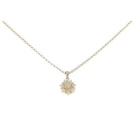 Autre Marque Au750 Diamond Necklace Golden