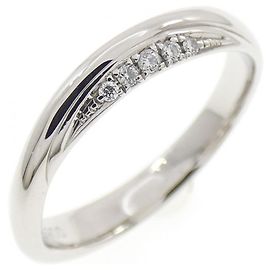 Autre Marque Pt900 Diamant-Saphir-Ring Silber